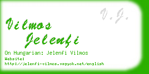 vilmos jelenfi business card